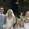 Mariage de Kate Moss et Jamie Hince à Southrop au Royaume-Uni, le 1er juillet 2011.