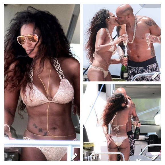 Mel B alias Melanie Brown (ancienne Spice Girl) exhibe son corps de rêve lors de ses vacances à Ibiza avec son mari, le producteur Stephen Belafonte. Photo publiée sur Instagram au début du mois de juillet 2016