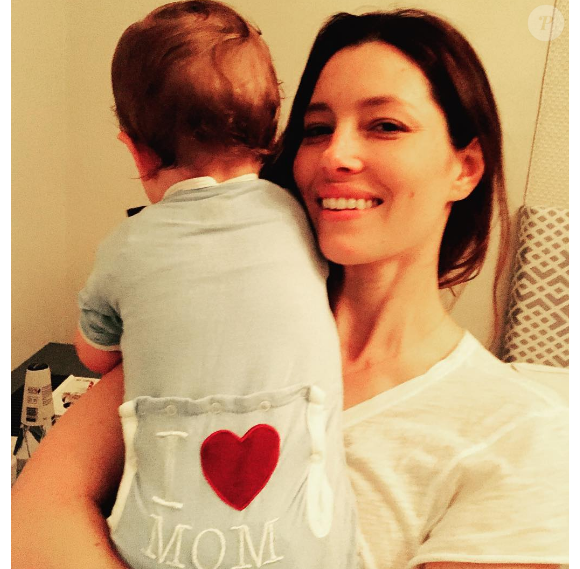 Jessica Biel a publié une photo d'elle avec son fils Silas Randall sur sa page Instagram au mois de juin 2016