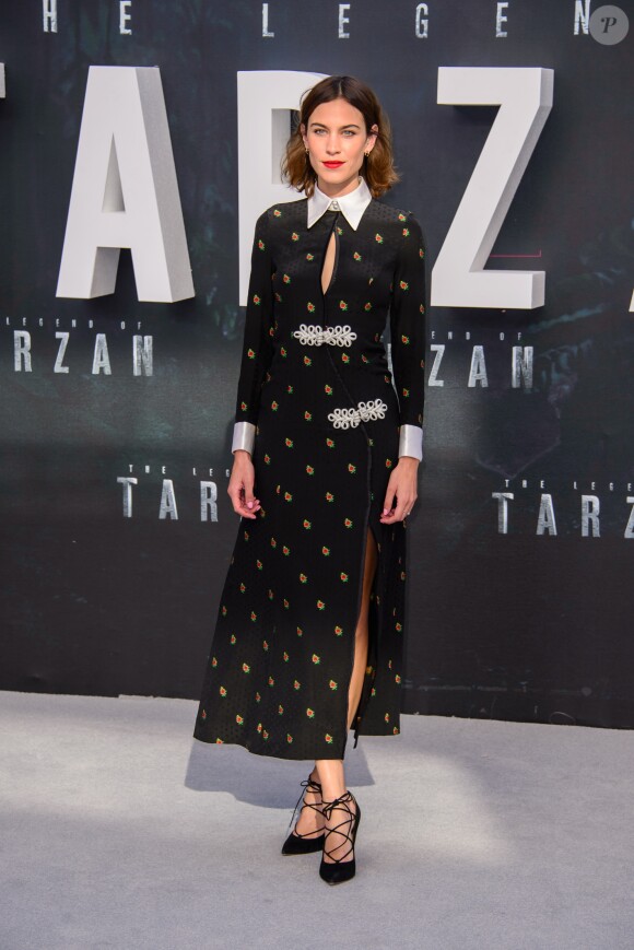 Alexa Chung - Avant-première du film "Tarzan" à l'Odeon Leicester Square à Londres. Le 5 juillet 2016