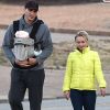 Hayden Panettiere et son compagnon Wladimir Klitschko se promènent avec leur fille Kaya à Nashville, le 7 mars 2015.