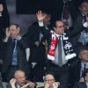 Stéphane Le Foll, Manuel Valls, Noël Le Graët, François Hollande - Les hommes politiques assistent à la demi-finale de l'Euro 2016 Allemagne-France au stade Vélodrome à Marseille, France, le 7 juillet 2016. © Cyril Moreau/Bestimage