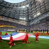 L'équipe de France et l'équipe d'Allemagne lors de la demi-finale de l'Euro 2016 "France - Allemagne" au stade Vélodrome à Marseille, le 7 juillet 2016. © Cyril Moreau/Bestimage