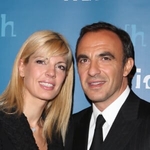 Exclusif - Nikos Aliagas et sa compagne Tina Grigoriou - Soirée annuelle de la FIDH (Fédération Internationale des Droits de l'homme) et 65e anniversaire de la Déclaration universelle des Droits de l'Homme à Paris le 10 décembre 2013.