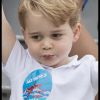 Kate Middleton, duchesse de Cambridge, Le prince William, duc de Cambridge et leur fils le prince George assistent au Royal International Air Tattoo le 8 juillet 2016.