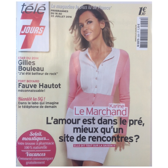 Magazine Télé 7 Jours, programmes du 16 au 22 juillet 2016.