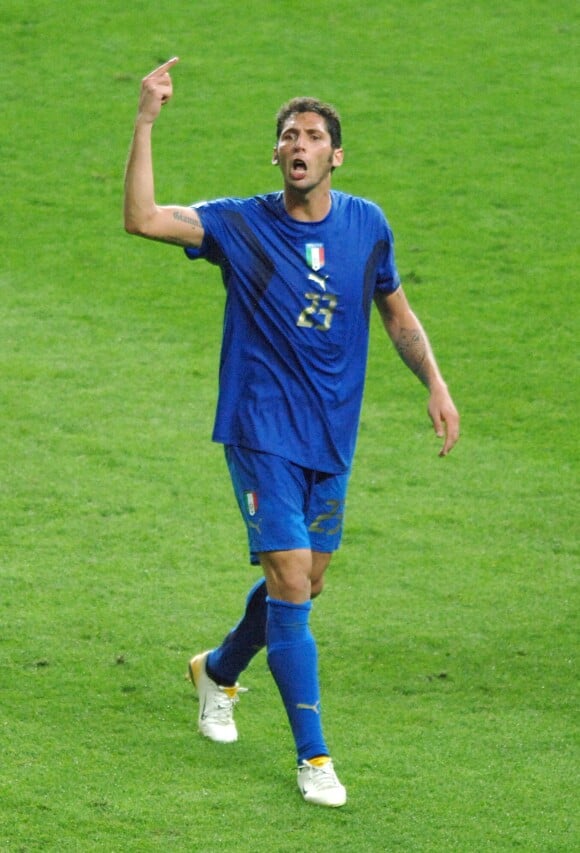 Marco Materazzi le 9 juillet 2006 lors de la finale de la Coupe du Monde 2006 à Berlin