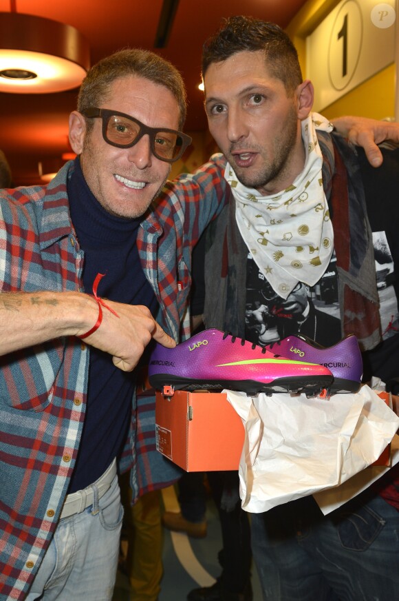 Lapo Elkann, Marco Materazzi - Ouverture de la boutique "Sport is Forever" a Milan, le 21 janvier 2013.