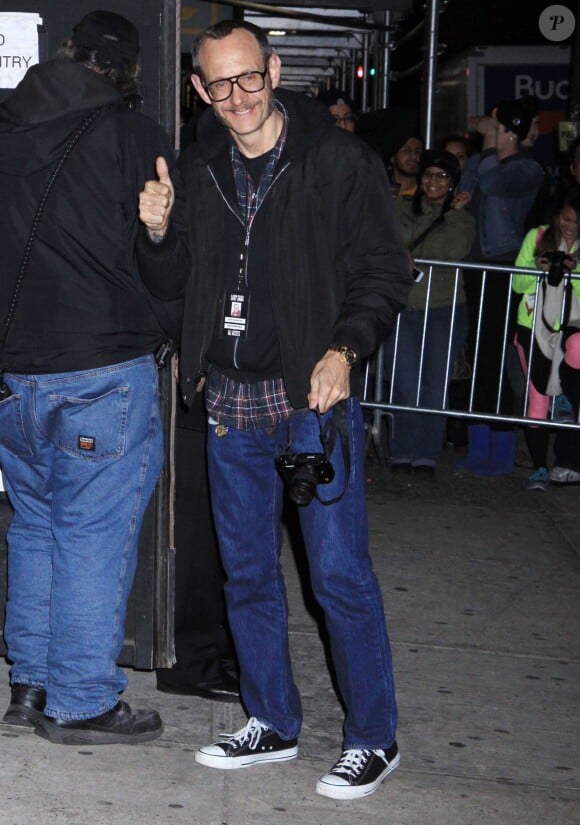 Terry Richardson sur le plateau de l'émission "Late Show et David Letterman" à New York, le 2 avril 2014.