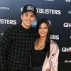 Austin Mahone et sa compagne Katya Elise Henry - Célébrités lors de la première de Ghostbuster à Hollywood le 9 juillet 2016.