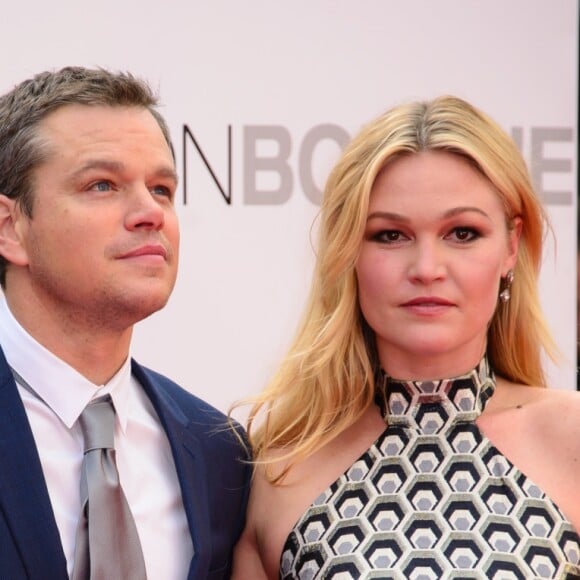 Alicia Viketer, Matt Damon et Julia Stiles à la première Européenne Jason Bourne à Londres, le 11 juillet 2016 © Chris Joseph/i-Images via Bestimage à la première Européenne Jason Bourne à Londres, le 11 juillet 2016 © Chris Joseph/i-Images via Bestimage11/07/2016 - Londres