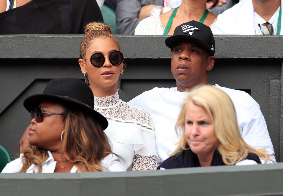 Photo : Beyoncé et Jay Z assistent à la finale féminine de Wimbledon ...