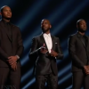 Carmelo Anthony, Chris Paul, Dwyane Wade et LeBron James ont appelé avec gravité à la fin des violences raciales aux Etats-Unis, en préambule à la soirée des ESPY Awards, le 13 juillet 2016.