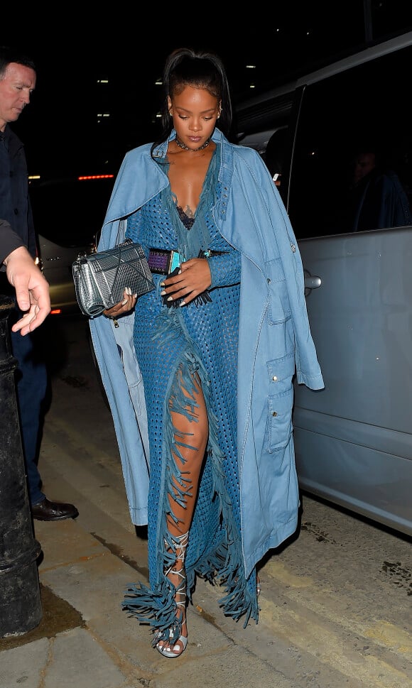 Rihanna au Tape Club à Londres, le 2 juillet 2016.