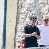 Exclusive - Bono et un ami à La villa des roses, St Jean Cap Ferrat, le 5 juillet 2016.