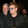 Bono (Groupe U2) - Exclusif - People à la sortie de l'after party de U2 à Londres, le 30 novembre 2015