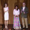 La reine Letizia d'Espagne remettait le 12 juillet 2016 le prix de la Fondation Espagne-Inde à Madrid.