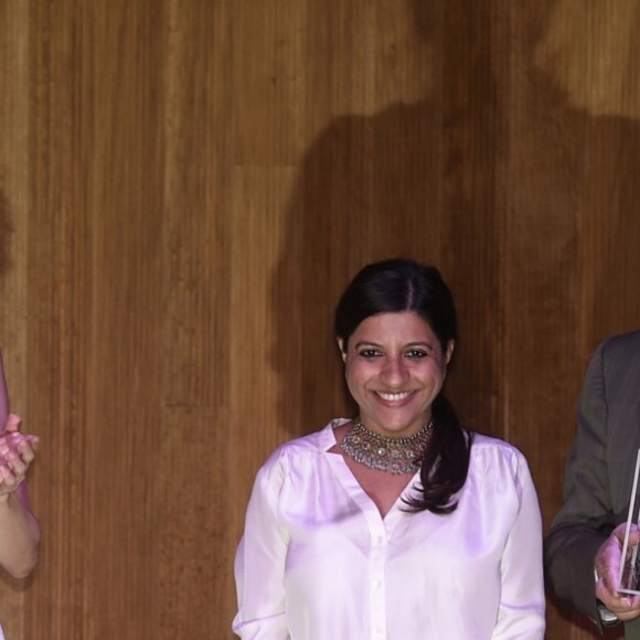 La reine Letizia d'Espagne remettait le 12 juillet 2016 le prix de la Fondation Espagne-Inde à Madrid.