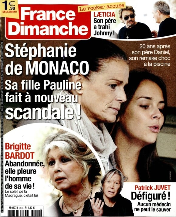 Magazine France Dimanche en kiosques le 15 juillet 2016.