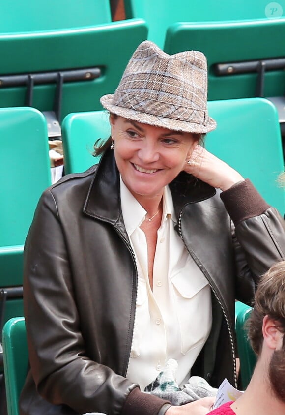 Cendrine Dominguez - People aux Internationaux de France de tennis à Roland Garros en 2013.