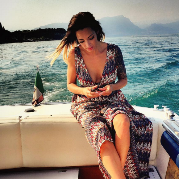 Emilie Nef Naf à Sirmione au bord du lac de Garde en Lombardie, début juillet 2016.