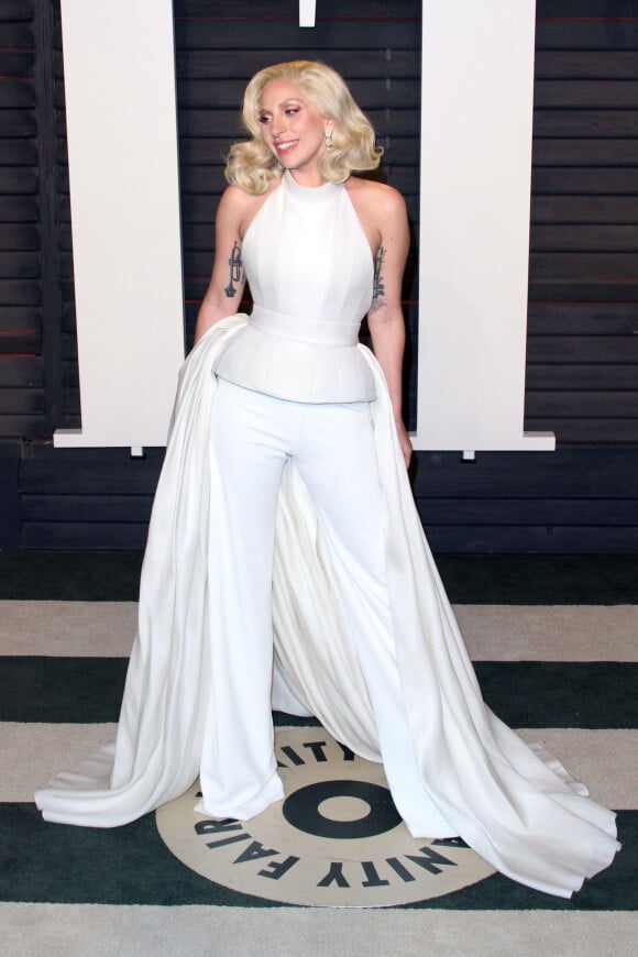 Lady Gaga - People à la soirée "Vanity Fair Oscar Party" après la 88ème cérémonie des Oscars à Hollywood. Le 28 février 2016