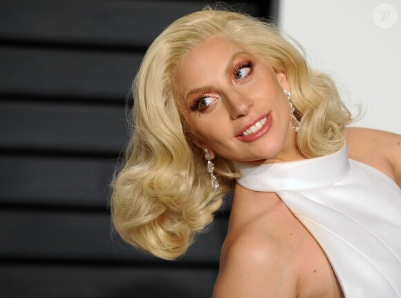 La chanteuse Lady Gaga - People à la soirée "Vanity Fair Oscar Party" après la 88ème cérémonie des Oscars à Hollywood, le 28 février 2016.