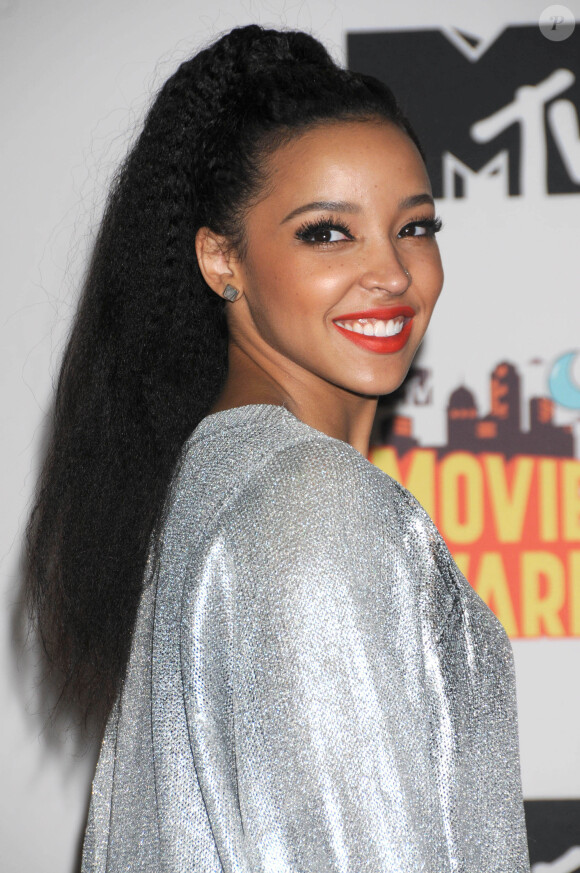 Tinashe - Cérémonie des "MTV Movie Awards 2015" à Los Angeles. Le 12 avril 2015.