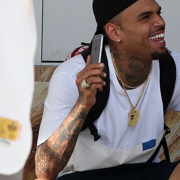 Chris Brown lors du festival Fresh Island en Croatie à Novalja le 14 juillet 2016.