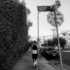 Théo, le petit-frère d'Antoine Griezmann, sur Sunset Boulevard à Los Angeles, le 20 juillet 2016.