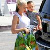Gwen Stefani emmène ses enfants Kingston, Zuma Rossdale et Apollo à l'église à Los Angeles, le 5 juin 2016