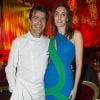 Yannick Alléno et sa femme Laurence Bonnel - Dîner de gala "Mille et Une Nuits pour Mille et Un Coeurs", organisé par Dominique Ouattara dans le cadre de sa fondation "Children of Africa", qui vient en aide aux enfants d'Afrique, dans les secteurs de la santé, de l'éducation, le social et les centres subventionnés, à Abidjan. Le 11 mars 2016