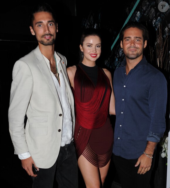 Hugo Taylor, Emma Miller et Spencer Matthews - After-party du film "The Expendables 3" au Dstrkt Club à Londres, le 4 août 2014
