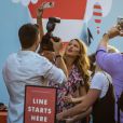 Blake Lively enceinte à l'inauguration de Target Cat &amp; Jack dans le quartier de Brooklyn à New York, le 21 juillet 2016