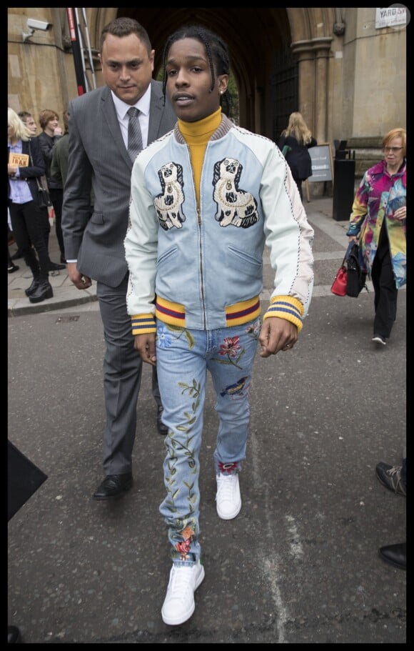 ASAP Rocky arrivant au défilé croisière de Gucci à la Westminster Abbey à Londres, le 2 juin 2016. © Stephen Lock/i-Images via ZUMA Wire/Bestimage