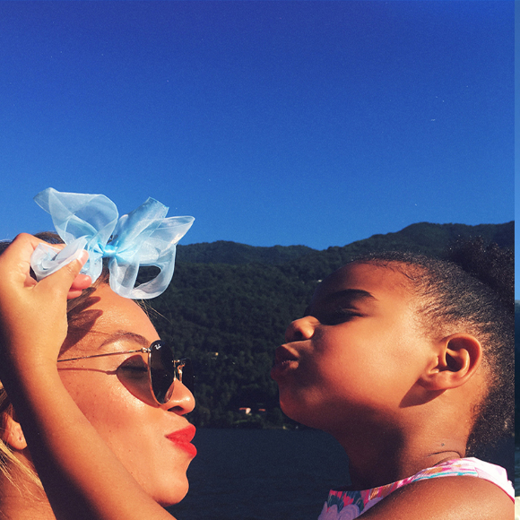 Photo de Beyoncé, Blue Ivy et Jay Z en Italie. Juillet 2016.