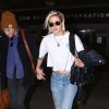 Kristen Stewart et sa compagne Alicia Cargile arrivent à l'aéroport de Los Angeles (LAX), le 19 mai 2016.