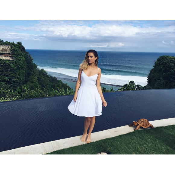 Clara Morgane, ravissante à Bali, fin juillet 2016.