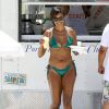 Claudia Jordan profite d'un après-midi ensoleillé sur la plage de Miami, le 27 juillet 2016.