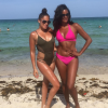 Claudia Jordan et son amie Roberta Moradfar à Miami. Juillet 2016.