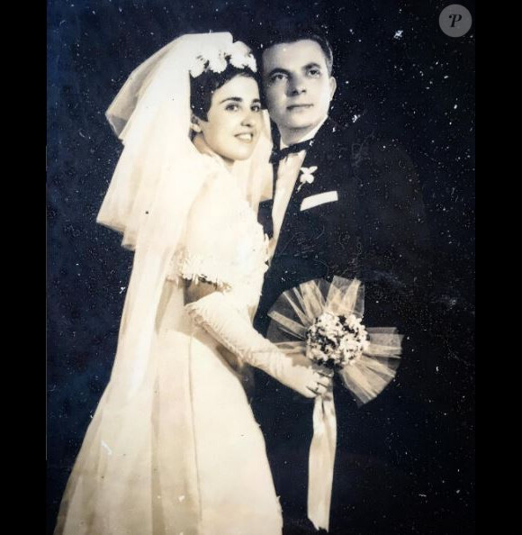 Photo de mariage des parents de Nikos Aliagas, sur Instagram, juillet 2016