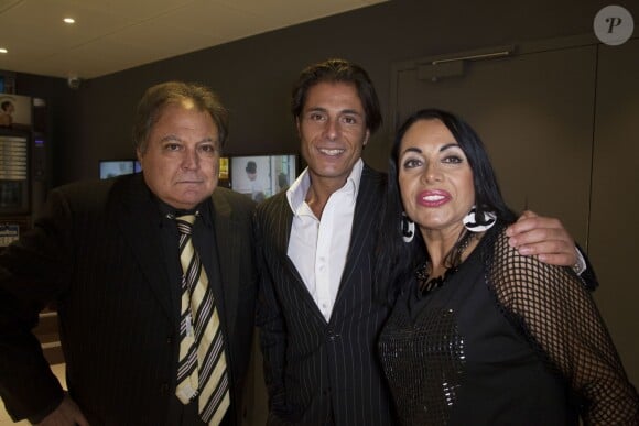 Giuseppe Polimeno avec ses parents Marie-France et Pasquale - Emission Le Mag NRJ12 à Paris le 27 février 2014.