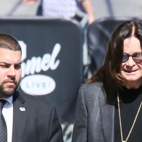 Jack Osbourne et son père Ozzy Osbourne dans les rues de Los Angeles, le 26 juillet 2016.
