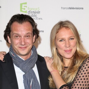 Pierre Block de Friberg, Agathe Lecaron - Soirée du 20ème anniversaire de France 5 à la Cité de la mode et du design à Paris, le 27 novembre 2014.