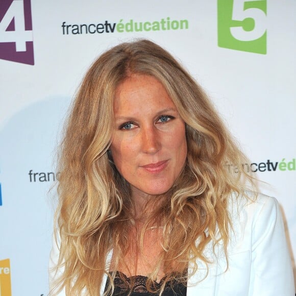 Agathe Lecaron - Conférence de presse de rentrée de France Télévisions au Palais de Tokyo à Paris, le 26 août 2014.