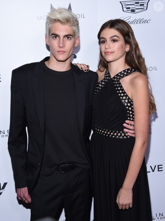 Presley Gerber et Kaia Gerber (Les enfants de Cindy Crawford) à la soirée "The 2016 Fashion Los Angeles Awards" à l'hôtel Sunset Tower à West Hollywood. Le 20 mars 2016 © Lisa O'Connor / Zuma Press / Bestimage
