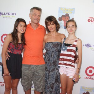 Lisa Rinna, son mari Harry Hamlin et leurs filles Amelia Gray et Delilah Belle au 3e festival My Brother Charlie Family Fun, le 12 ao$ut 2012