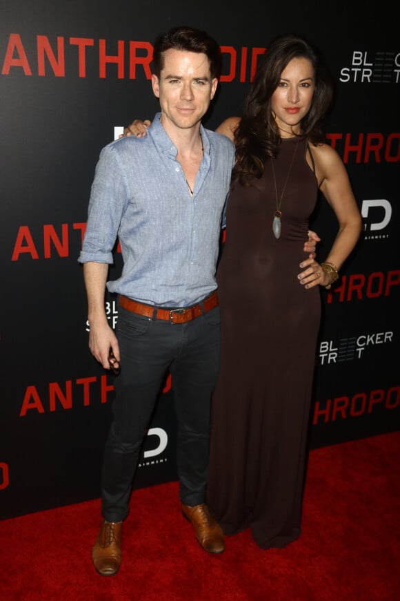 Christian Campbell et sa femme America Olivo à la première de 'Anthropoid' au théâtre AMC Lincoln Square à New York, le 4 aout 2016