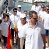 Le roi Felipe VI d'Espagne au Club royal nautique de Palma de Majorque lors de la 35e édition de la Copa del Rey, le 5 août 2016.
