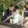 En l'absence de Rob Kardashian, Blac Chyna se rend sur le tournage de l'émission de télé-réalité familiale avec Kim Kardashian au Marine Room de San Diego, le 26 juillet 2016